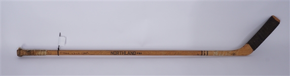 Noel Picard Game Used 1963-64 Champs Omaha Knights Team Signed Hockey Stick
