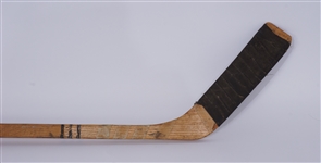 Noel Picard Game Used 1963-64 Champs Omaha Knights Team Signed Hockey Stick
