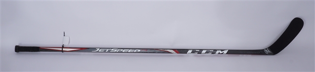 Carson Soucy Game Used & Autographed Hockey Stick w/ Team Provenance