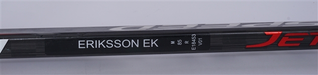 Joel Eriksson Ek Game Used & Autographed Hockey Stick w/ Team Provenance