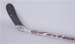 Brent Burns Game Used & Autographed Hockey Stick