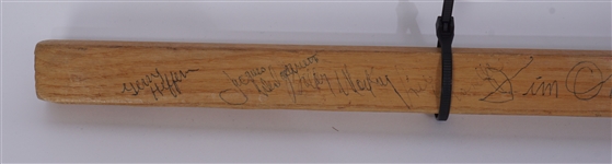 NHL 'Old Timers' Autographed Hockey Stick JSA