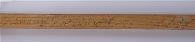 NHL 'Old Timers' Autographed Hockey Stick JSA