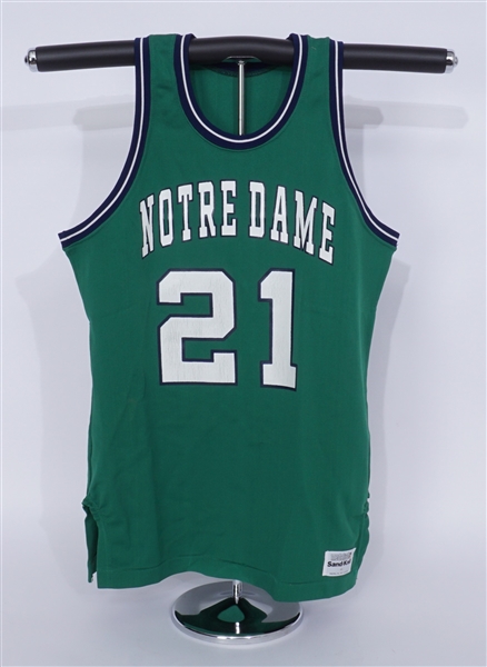 Notre Dame 1971-72 Game Used #21 Basketball Jersey