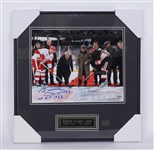 Bobby Hull & Ted Lindsay Autographed & Framed 11x14 Photo