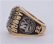 Mike Bossy 1982 New York Islanders Stanley Cup Salesman Sample Championship Ring PSA/DNA