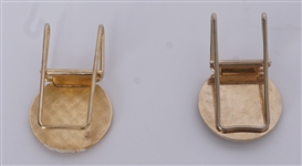 Lot of 2 Money Clips Originating From Angelo Dundee w/ 1964 Liston vs. Clay Commemorative Money Clip