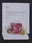 Lot of 2 Money Clips Originating From Angelo Dundee w/ 1964 Liston vs. Clay Commemorative Money Clip