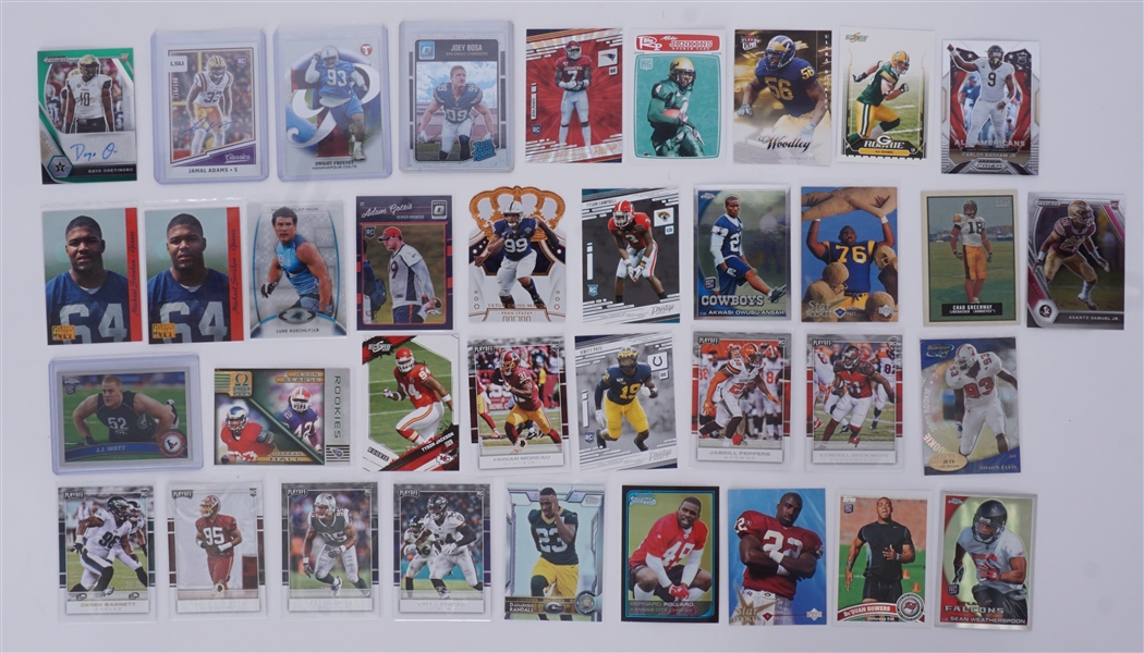 Collection of NFL Defensive Players Rookie Cards