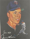 Jimmie Hall Autographed & Framed 1963 Nicholas Volpe 8x10 Portrait Beckett LOA