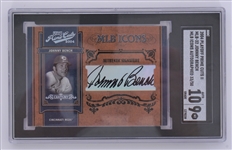 2004 Playoff Prime Cuts Johnny Bench MLB Icons Autographed Card LE #33/50 SGC