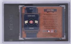 2004 Playoff Prime Cuts Johnny Bench MLB Icons Autographed Card LE #33/50 SGC