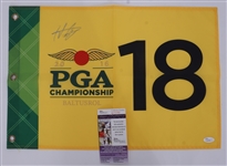Hideki Matsuyama Autographed 2016 PGA Championship Flag JSA