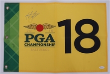 Hideki Matsuyama Autographed 2016 PGA Championship Flag JSA