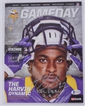 Harrison Smith Autographed & Inscribed Minnesota Vikings Magazine Beckett
