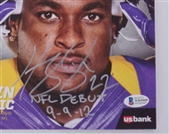 Harrison Smith Autographed & Inscribed Minnesota Vikings Magazine Beckett