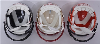 Lot of 3 Matt Ryan, Alex Smith, & Carson Palmer Autographed Mini Helmets Beckett
