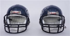 Lot of 2 Shaun Alexander & Matt Hasselbeck Autographed Seattle Seahawks Mini Helmets Beckett