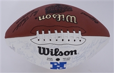 1998-99 NFC Pro Bowl Team Signed Football w/ Reggie White, Jerry Rice, Randy Moss, Deion Sanders Beckett LOA