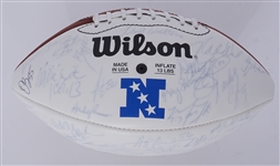 1998-99 NFC Pro Bowl Team Signed Football w/ Reggie White, Jerry Rice, Randy Moss, Deion Sanders Beckett LOA