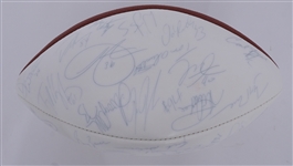 1998-99 NFC Pro Bowl Team Signed Football w/ Reggie White, Jerry Rice, Randy Moss, Deion Sanders Beckett LOA