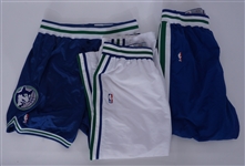 Lot of 3 Minnesota Timberwolves Worn Practice & Warmup Shorts & Pants