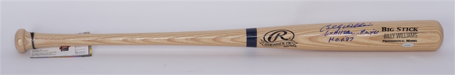 Billy Williams Autographed & Inscribed Professional Model Bat TriStar