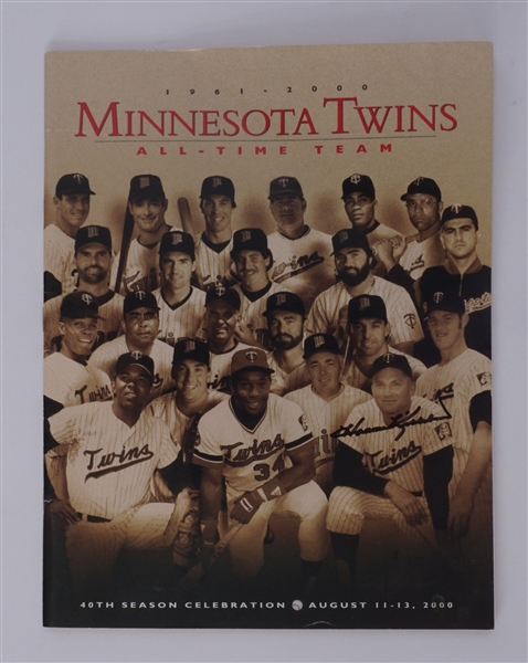 Harmon Killebrew Autographed Minnesota Twins All-Time Team Magazine Beckett