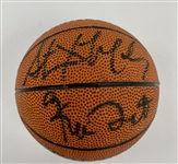 Kevin Garnett & Stephon Marbury Autographed Mini Basketball Beckett LOA