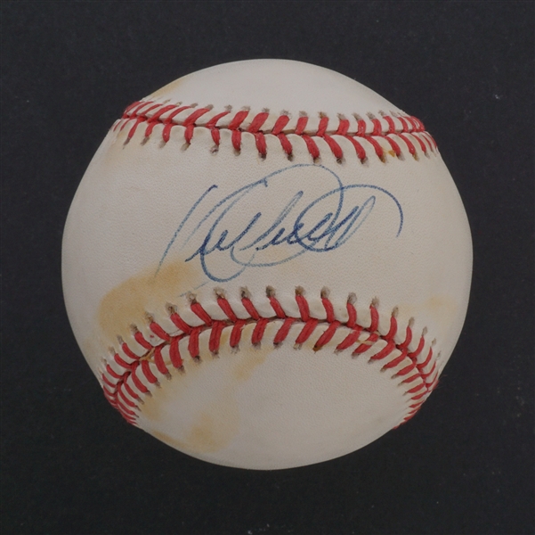 Kirby Puckett Autographed OAL Bobby Brown Baseball JSA