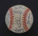 1986 Minnesota Twins Team Signed OAL Baseball w/ Kirby Puckett Beckett LOA