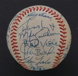 1986 Minnesota Twins Team Signed OAL Baseball w/ Kirby Puckett Beckett LOA