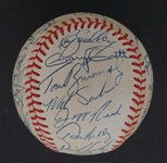 1986 Minnesota Twins Team Signed OAL Baseball w/ Kirby Puckett Beckett LOA