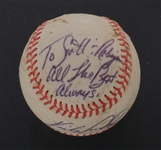 Kirby Puckett Autographed & Inscribed Baseball Beckett LOA