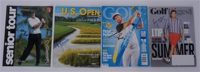 Lot of 17 Autographed Golf Magazines w/ Rickie Fowler Beckett