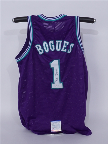 Muggsy Bogues Autographed Charlotte Hornets Jersey PSA/DNA