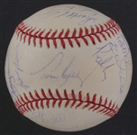 1995 Minnesota Twins Team Signed Baseball w/ Kirby Puckett Beckett LOA