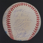 1995 Minnesota Twins Team Signed Baseball w/ Kirby Puckett Beckett LOA