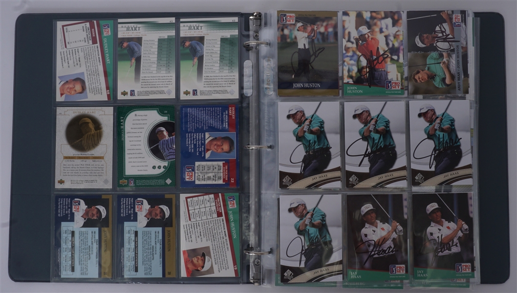 Large Collection of 549 Autographed Golf Cards w/ Rose & Garcia