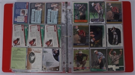 Large Collection of 549 Autographed Golf Cards w/ Rose & Garcia