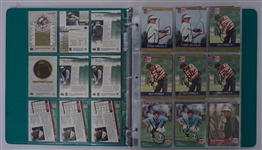 Large Collection of 549 Autographed Golf Cards w/ Rose & Garcia