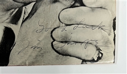 Jim Thorpe Twice Signed 6x8 Photo PSA/DNA LOA