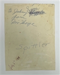 Jim Thorpe Twice Signed 6x8 Photo PSA/DNA LOA