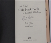 Lot of 2 Bob Gibson & Bob Feller Autographed Books Beckett