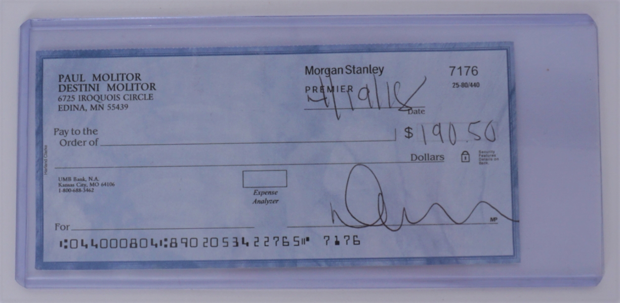Paul Molitor Check