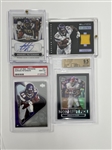 Lot of 4 Adrian Peterson Cards w/ 1 Autographed & 2 Graded