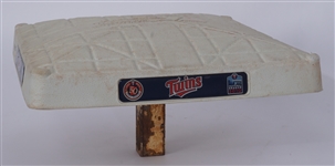 2010 Minnesota Twins Target Field Inaugural Season Game Used 1st Base