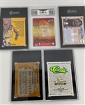 Lot of 5 Graded Basketball Rookie Cards w/ LeBron & Kobe