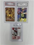 Lot of 3 Tom Brady & Ezekiel Elliott Graded Rookie Cards