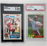 Lot of 2 Joe Montana Graded Cards w/ 1981 Topps Rookie